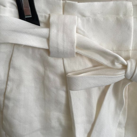 Express High Waist Paper Bag Ankle Trousers - Picture 2 of 3